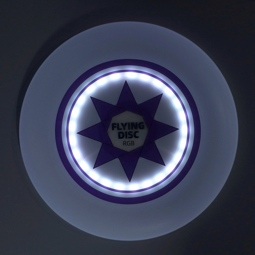 Disco Volador Recargable, Led Rgb, Sin Escalones, Regulable,