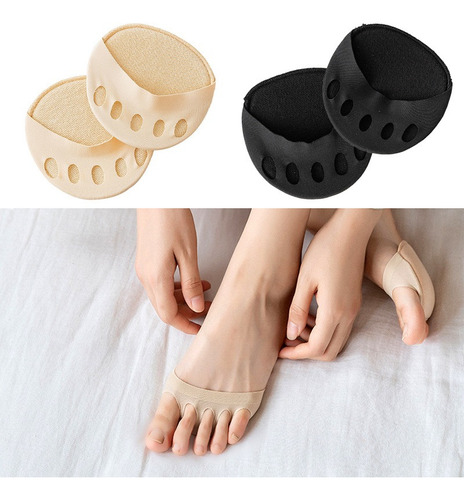 5 Pares De Meias Palmilha Almofadas Do Antepé De 5 Dedos *