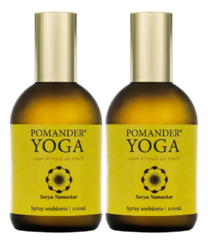 Pomander Yoga Surya Namaskar Spray 100ml Kit 2 Unidades