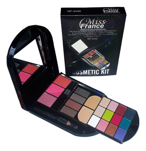 Kit De Maquiagem Miss France Mf-8356 Por Rosto