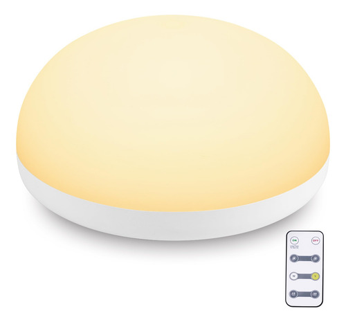 Luz Nocturna Recargable Ledikon Para Bebé Con Control Remoto