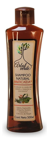 Shampoo Natural Anticaida Árbol Verde 500 Ml