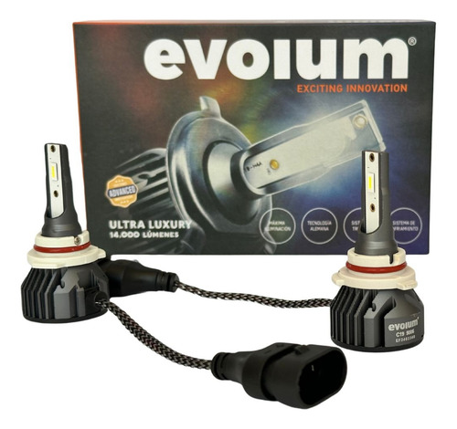 Kit De Focos Led Ultra Luxury 14000 Lm H11 Plateado Blanco Neutro