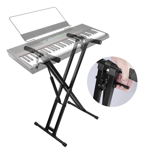 Guitto Gks-02 - Soporte Automatico Para Teclado De Piano, Fu