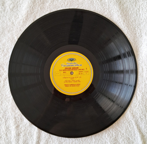 Karajan Lp Mendelssohn Sinf 4 Op. 90 Italiana Sinf 5 Op. 107 Edición Limitada (Usado)