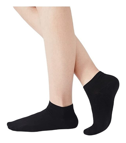 X6 Calcetines Calceta Para Mujer Tipo Tobillera De Algodón