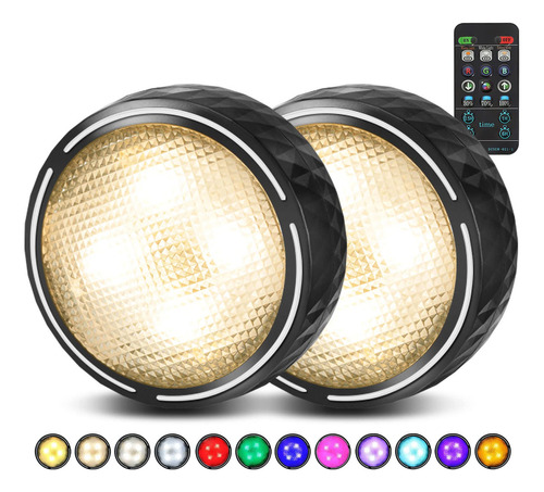 Luces Led De Disco Con Control Remoto, Luces De Armario Inal