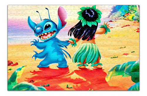 Quebra-cabeça Personalizado Lilo E Stitch 48 Peças