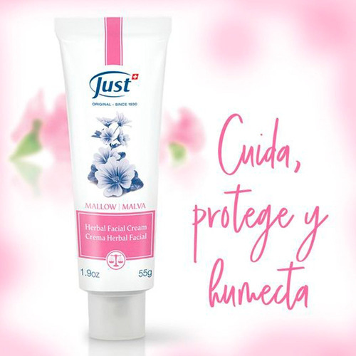 Imagen 7 de 7 de Crema Hidratante De Malva Para Rostro Swiss Just Original