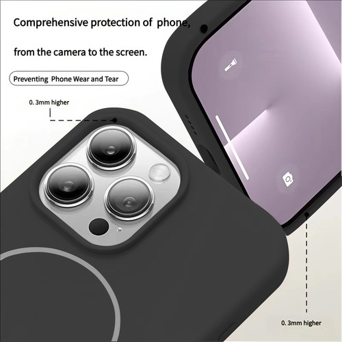 Ddmispo Funda Para iPhone Magsafe De Silicona Uso