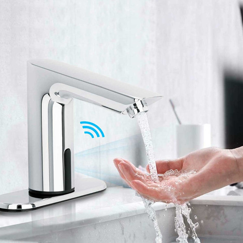 Misturador de lavatório cromado Coflex GL-M500 com sensor de cor cromada