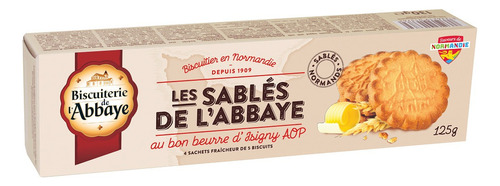 2 Pzs Biscuiterie De L Abbaye Galletas De Mantequilla 125gr