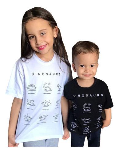 Camiseta Estampada Infantil - Dinossauro