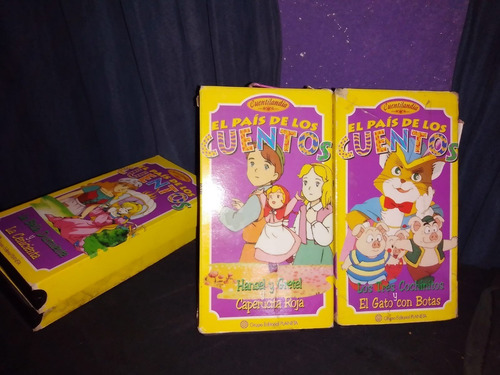 5 Vhs Cuentos Para Niños Clásicos Grupo Planeta (Usado)