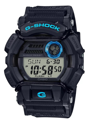 Reloj Casio Negro G Shock Gd-400-1b2 Sumergible Fondo Gris