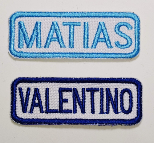 Imagen 3 de 6 de Parche Nombre Bordado Empresa Colegio Colores