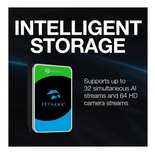 Imagen 3 de 5 de Disco Rigido Seagate 10tb Sata skyhawk Video Vigilancia
