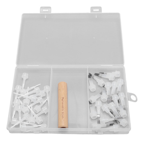 Juego De Cepillos De Repuesto Para Decoración De Uñas, 40 Un
