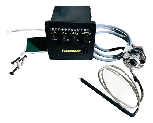 Pastilla Fishman 2 Bandas Eq Para Guitarra O Bajoquinto Negro