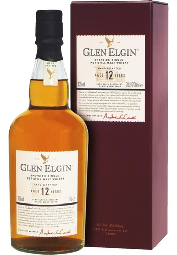 Whisky Glen Elgin 12 Años Speyside Single Malt Scotch 750ml