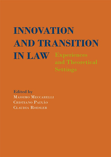 Innovation And Transition In Law: Experiences And Theoretical Settings, De Meccarelli, Massimo. Editorial Dykinson, S.l., Tapa Blanda En Inglés