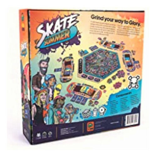 Pandasaurus Games Skate Summer Juego De Mesa, Partir De 14