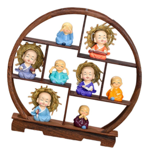 Artículo De Estante Antiguo De Soporte 9pcs Semi Circular