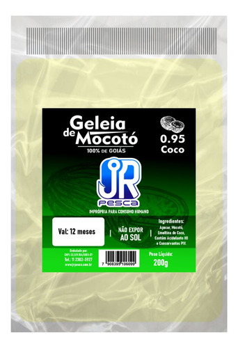 05 Mocotó Isca Para Pesca Jr Pesca - Geleia sabor coco goiana