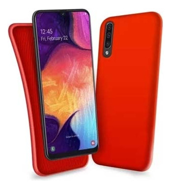 Funda de silicona TPU para Samsung Galaxy A50 - Rojo