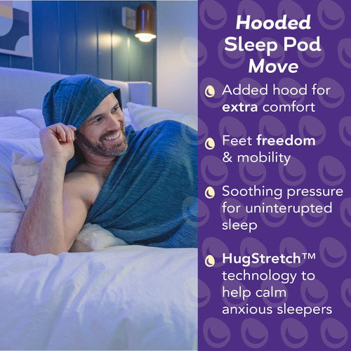 Hug Sleep Hooded Sleep Pod Move, Manta Usable Con Capucha,