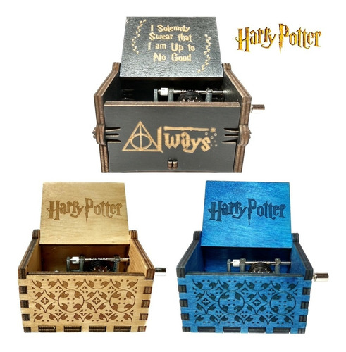 Caja Musical Harry Potter (hedwig) Hogwarts Quidditch Madera