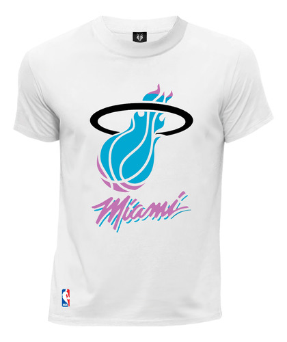 Camiseta Fanatico Basketball  Equipo Nba Miami Heat