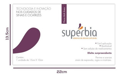 Placas Adhesivas Cicatriz Estrías Cuello Multiáreas Superbia