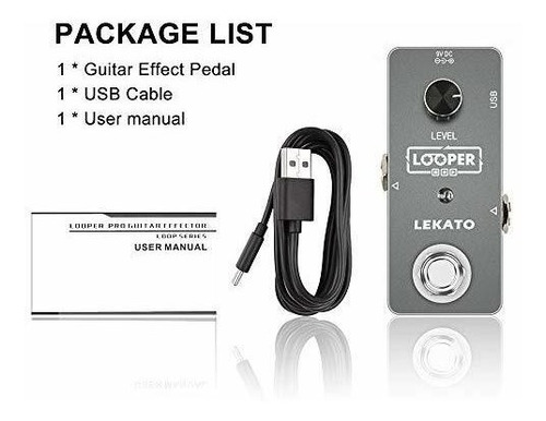 Lekato Loop Pedal Looper Pedal De Efecto De Guitarra Loop St
