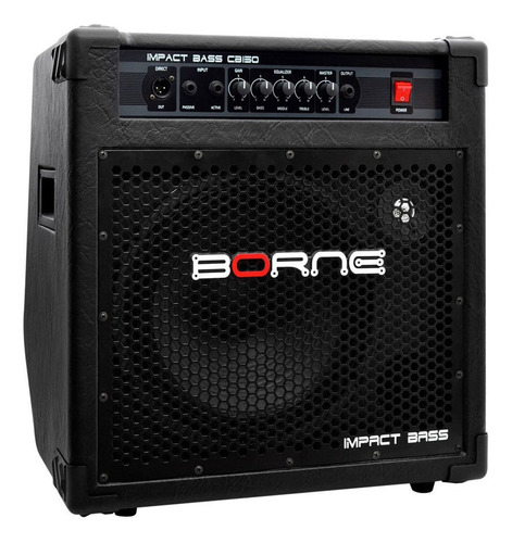 Amplificador Borne Impact Bass CB150 Transistor para baixo de 150W cor preto 110V/220V