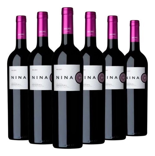 Vino Nina Gold Malbec Caja X 6 X 750ml. - Envíos