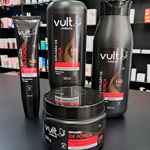 Kit 3 Shampoo Antiqueda Crescimento Explosão De Força Vult