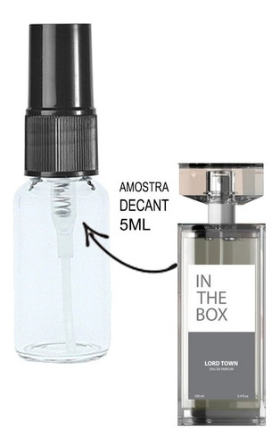 Imagem 2 de 2 de Decant 5ml - Lord Town - In The Box - Amostra Vidro Spray
