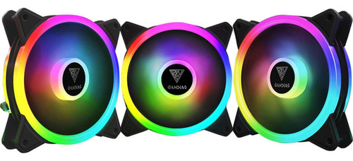 Kit 3 Ventiladores Gamdias Aeolus M2-1203 Lite 120mm Rgb