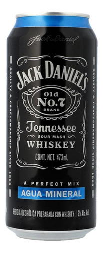 Pack De 24 Bebida Preparada Jack Daniels Agua Mineral Lata 4