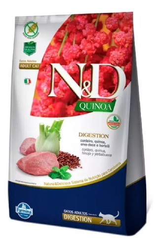 Ração para gatos adultos Digestion Cordeiro 400g N&D Quinoa