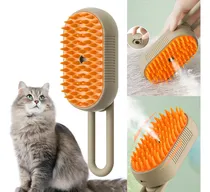Comprar Cepillo Automático A Vapor 3 En 1 Para Gatos Perros Roro Cepillo Mascotas Color Crema