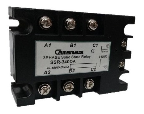 Relé De Estado Sólido Trifásico 25a 73hx104wx32d