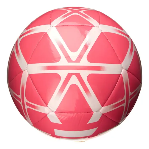 Balón de fútbol Starlancer Club Field Adidas, color rosa y blanco