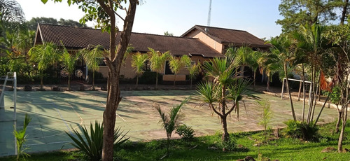 Imagem 10 de 16 de Chácara 15.000m2, Casa Sede Com 4 Dormitórios, 2 Suítes, Área Gourmet Com Churrasqueira, Casa De Caseiro, Lago, 2 Piscinas, Campo De Futebol, Quadra - Ch00291 - 71050509