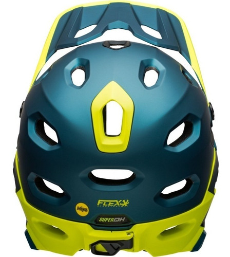 Casco Bell Super Dh Mips Mentonera Desmontable M/g Blu/hivz