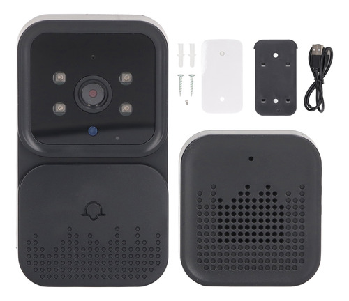 Cámara Wifi Doorbell Hd Con Monitoreo De Visión Nocturna Inf