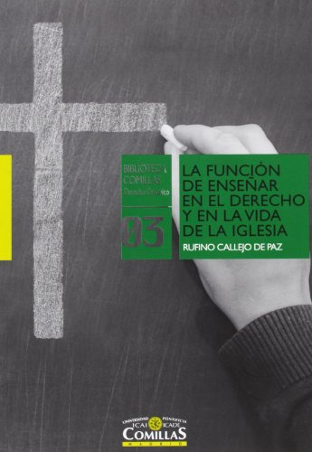 Función De Enseñar En El Derecho Y En La Vida De La Iglesia