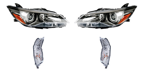 Paquete De 2 Faros Y 2 Cuartos Camry 2015/2017 Depo