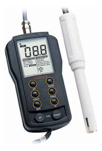 Hanna Instruments Hi 9813-6n Medidor Ph/ec/tds De Temperatur